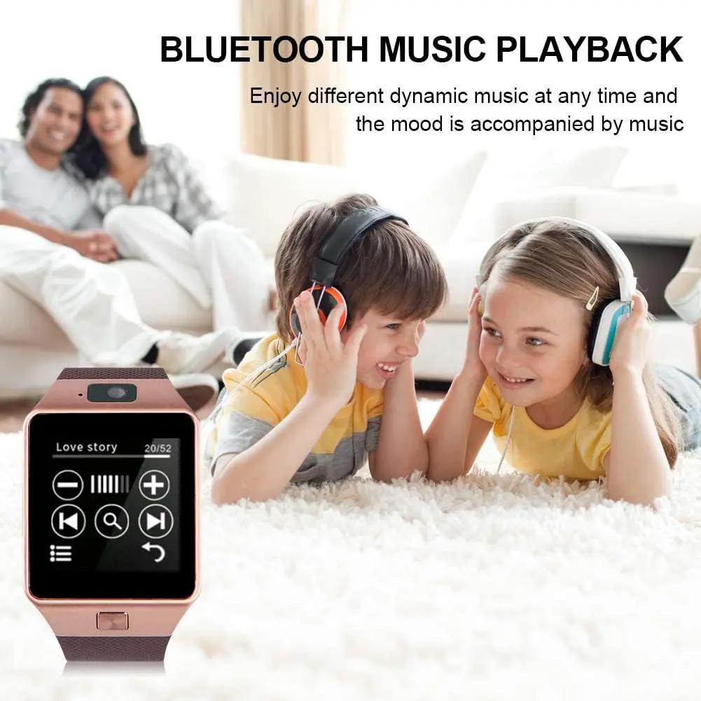 DZ09 Bluetooth Smartwatch,Touchscreen Wrist Smart Phone Watch Sports Fitness Tracker with SIM SD Card Slot Camera (black) HAR Shopping Mall