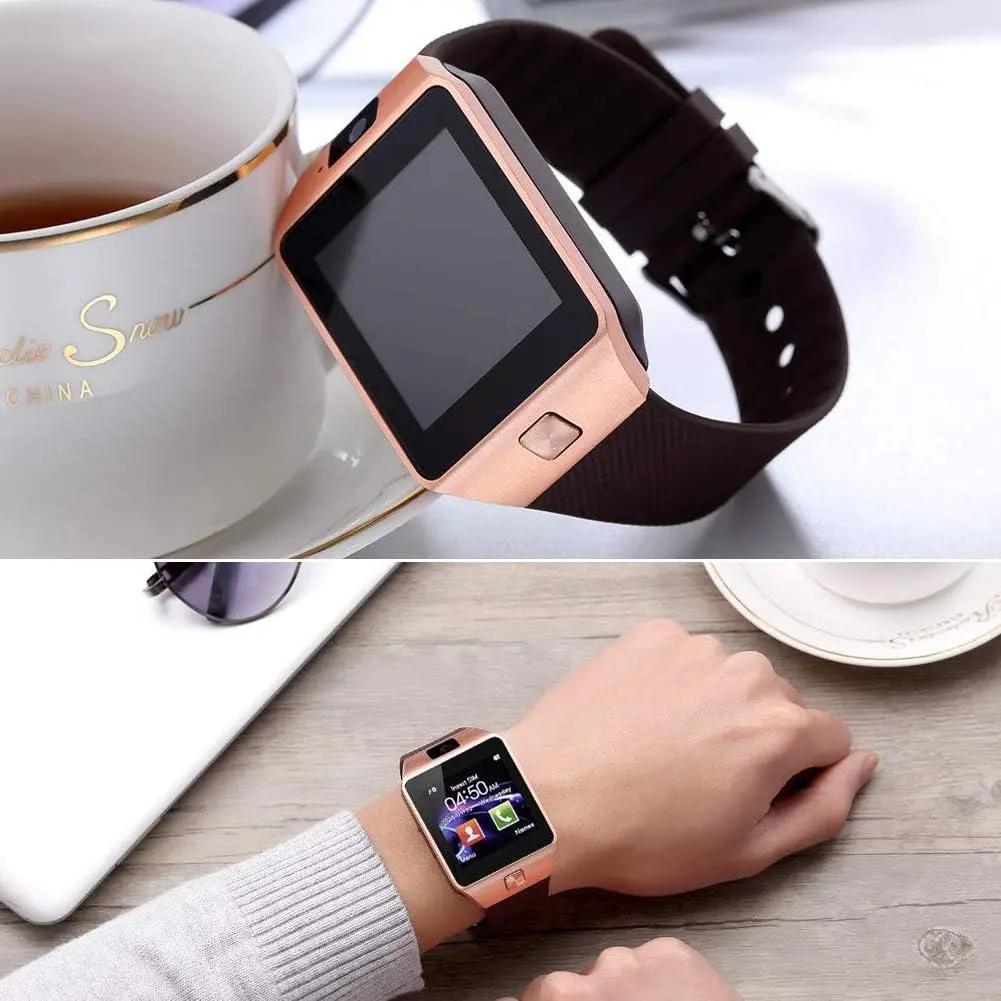 DZ09 Bluetooth Smartwatch,Touchscreen Wrist Smart Phone Watch Sports Fitness Tracker with SIM SD Card Slot Camera (black) HAR Shopping Mall