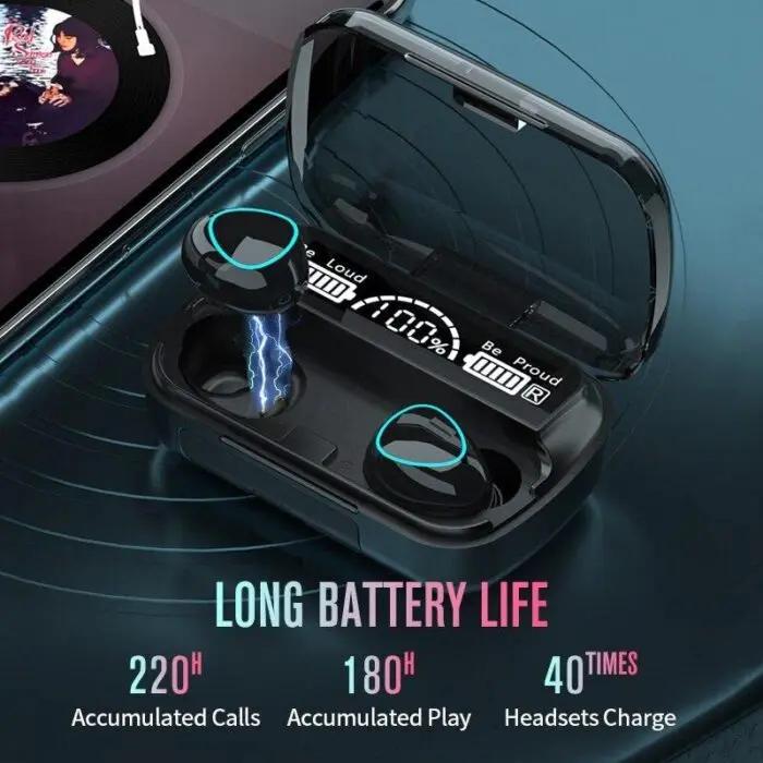 M10 TWS Wireless Earbuds with Charging Power Bank & LED Display 3D Touch Bluetooth Headset newest HAR Shopping Mall