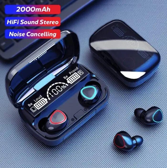 M10 TWS Wireless Earbuds with Charging Power Bank & LED Display 3D Touch Bluetooth Headset newest HAR Shopping Mall