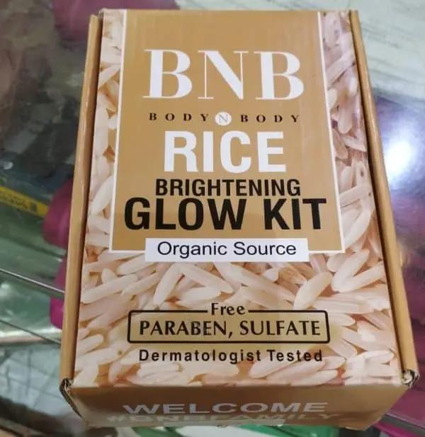 Bnb Whitening Rice Extract Bright & Glow Kit (with Box)(Bar code)...... CASH ON DELIVERY 🚚 HAR Shopping Mall