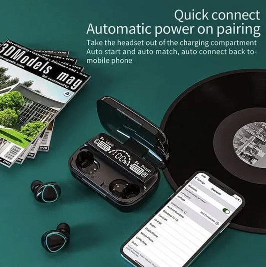 M10 TWS Wireless Earbuds with Charging Power Bank & LED Display 3D Touch Bluetooth Headset newest HAR Shopping Mall